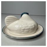 Ceramic Hen Covered Butter Summer Hill