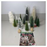 Glass Tree Decor, Assorted Artificial Tree Decor