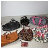 Assorted Purses/Handbags & Vera Bradley Wristlet
