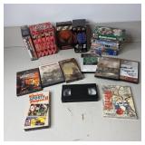 Assorted VHS Tapes & DVD