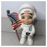 10 1/2" Vintage Ceramic Smiling Astronaut Boy