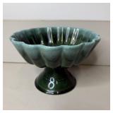 Hull USA F85 Green Fluted/Scalloped Pedestal