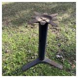 Black Metal Pedestal Base for Dining Bistro Table