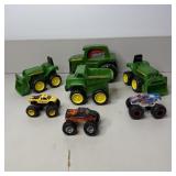 Assorted John Deere Tractor Toys & Flashlight &