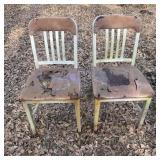(2) Vintage Goodform Metal Chairs