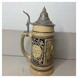 Vintage German Lidded Beer Stein