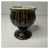 5" Vintage Hull U.S.A. A54 Ribbed Pedestal