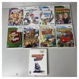 #5- (9) Wii Games- My Sims Party, Mario Kart, T