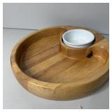 Winsome Wood Chip & Dip Serving Tray with