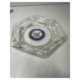 United States Navy Glass Ashtray
