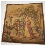 19x19 Tapestry Belgium Classic Scene Mid 20th