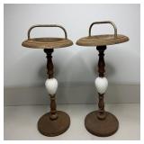 (2) Vintage Free-Standing Ashtray Stands