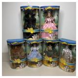 Complete Set of 6 2005 Vintage Brass Key Porcelain