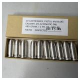 .999 10 Cartridges, Pistol M1911A1 Caliber .45