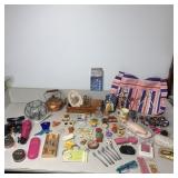 Table Lot- Vintage Fridge Magnets, Sunglass