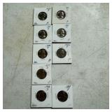 (9) 1980-1988 Washington Quarters