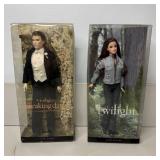 Twilight Pink Label Barbie Dolls Edward & Bella