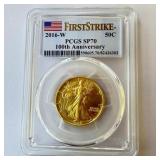 2016-W 50C Walking Liberty Half-Ounce Gold First