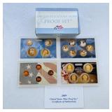 2009 - US Mint Proof Set OGP & COA 18 Coins