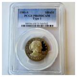 1981-S SBA$1 PCGS PR69DCAM Type 1 Susan B.