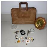 Table Lot- Vintage Price Waterhouse Briefcase,