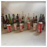 Vintage Collectable Assorted Cans & Glass