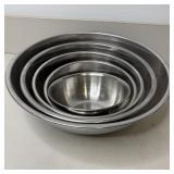 (6) Stainless Steel Nesting Bowls