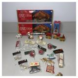 Christmas Lights, Ornaments, & Violin Box
