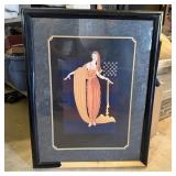 33x26 ERTE "Tassel Gown" Serigraph