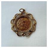 4.5G 14K Happy Anniversary Pendant
