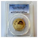2015-S $1 PCGS PR69DCAM Native American