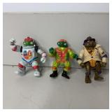 (3) 1990 Teenage Mutant Ninja Turtles Action