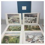 Vintage Portfolio Collection of Art Prints by