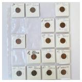 (15) Error Pennies 1982-1985