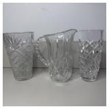 GORHAM FINE LEAD CRYSTAL PITCHER LADY ANNE HAND