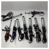 (9) Assorted Curling Irons- Conair/Revlon