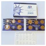2001Untied States Mint Proof Set