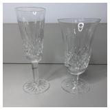 (2) Waterford Crystal Cross Cut Drinkwear