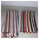 (2) Vintage Rag Rug Door Mat