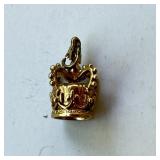 10K 3.1G Crown Charm