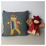 Vintage Scarecrow & Angel Plush