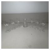 (6) Miniature Wine Glasses & Decanter