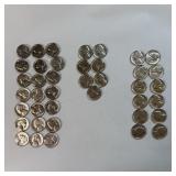 (40) 1943-1945 35% Silver Jefferson Nickels