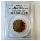 2001-P Sacagawea $1 Error Experiment Rinse