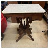 Antique Victorian Tetrapod Marble Top Table