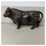 10" Ucagco Ceramic Bull Country French Black