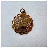 2.3G 14K Happy Anniversary Charm/Pendant
