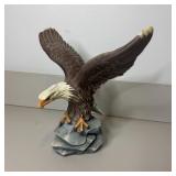 13 1/2" Vintage Ceramic Signed Eagle Figure