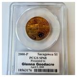 2000-P Sacagawea SP68 Presentation Piece PCGS