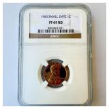 1960 Lincoln Cent Small Date NGC P69 RD
